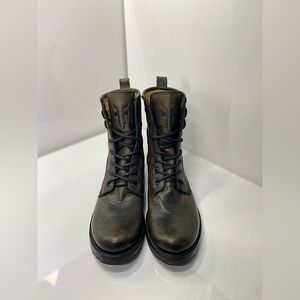 Frye Veronica Distressed Combat Boots